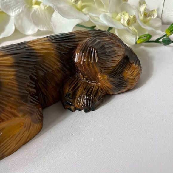 Hand carved wooden Dog bobble head - Picture 8 of 12